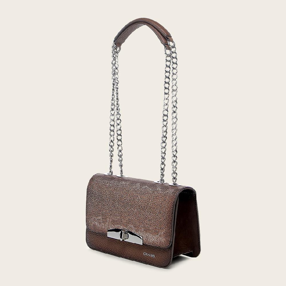 Cuadra Crossbody mini en piel genuina de carunga para dama Libre de impuestos