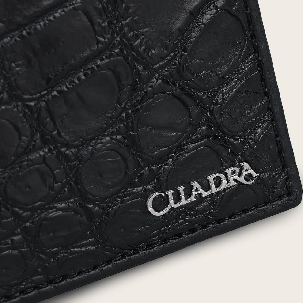 Cuadra Billetera en Piel Genuina de Alligator Grandes ahorros