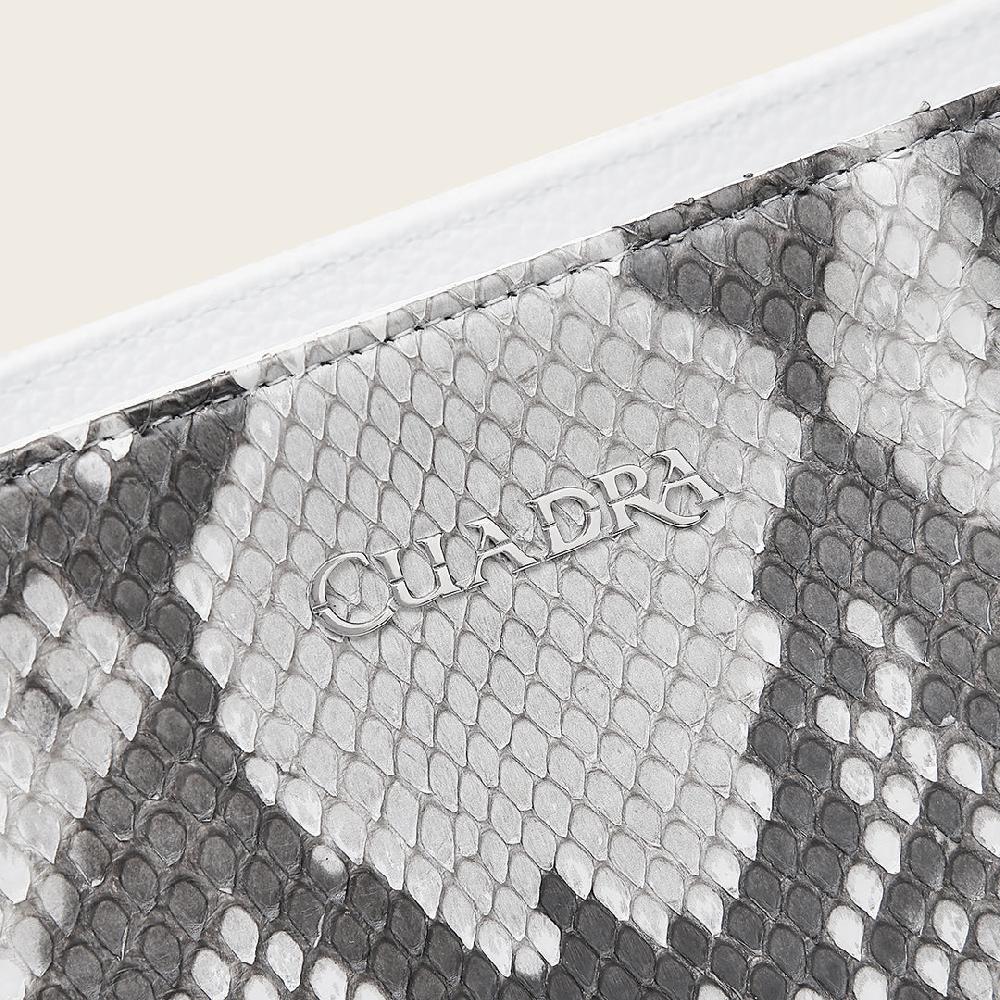 Cuadra Crossbody en piel genuina de pitón para dama Precio ultrabajo