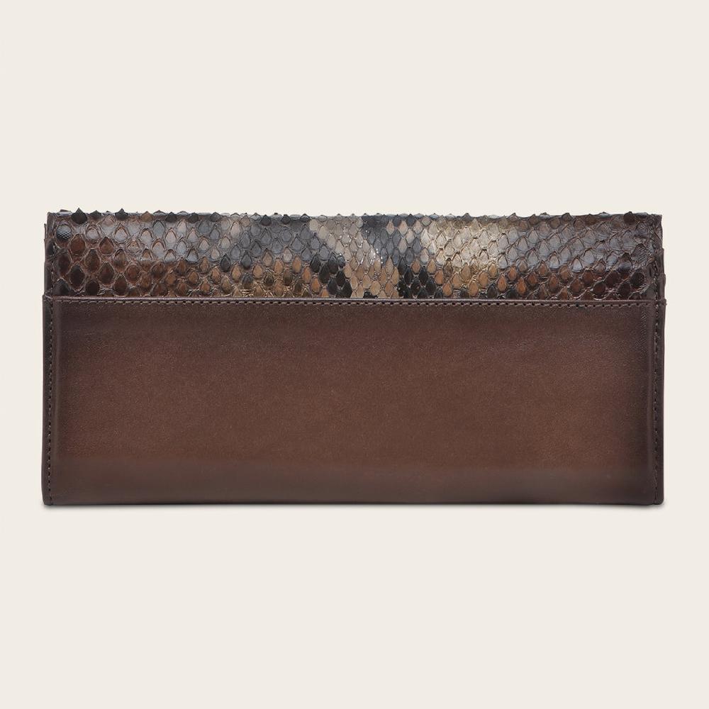 Cuadra Cartera en piel genuina de pitón para dama Outlet online