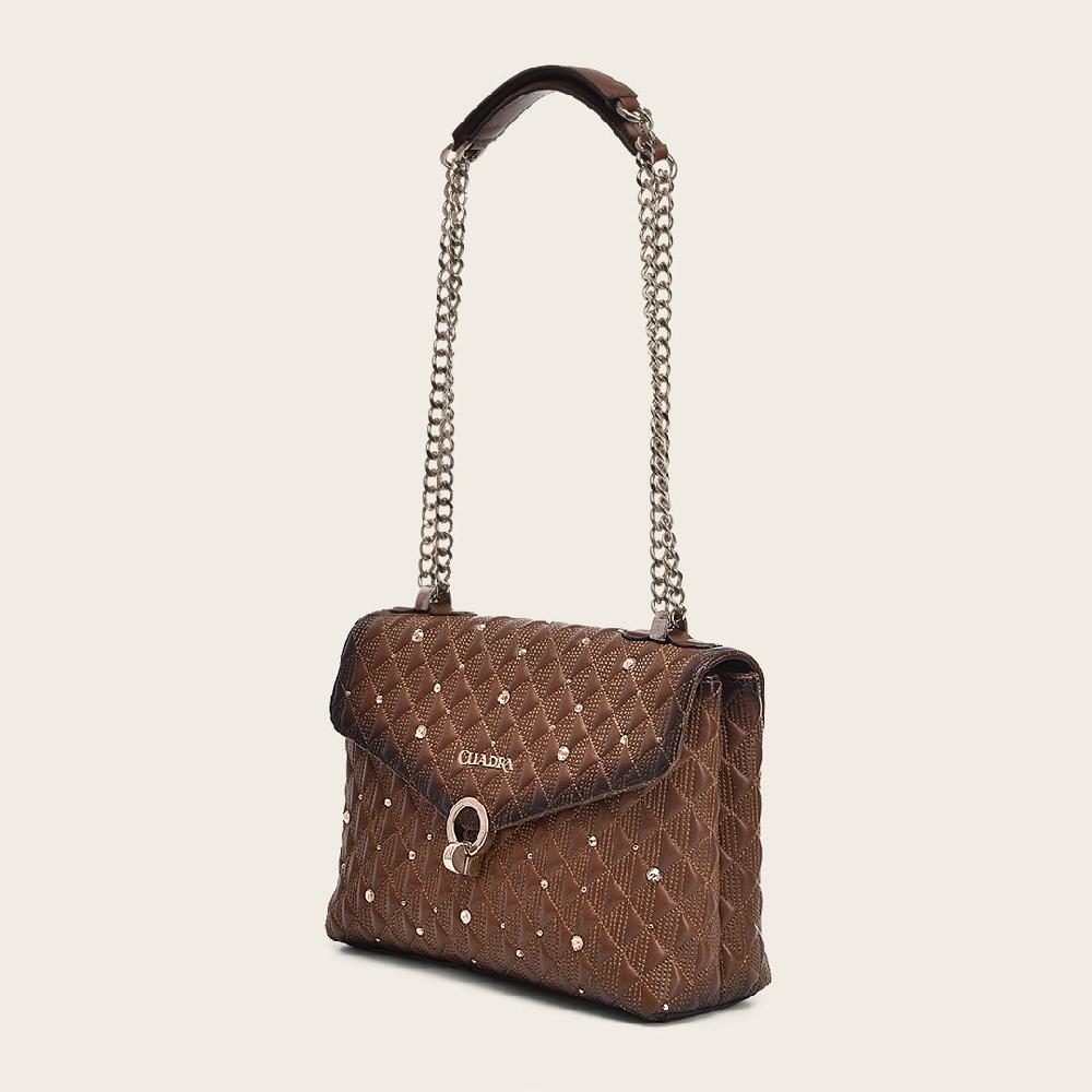 Cuadra Crossbody en piel genuina de bovino para dama Gran oferta