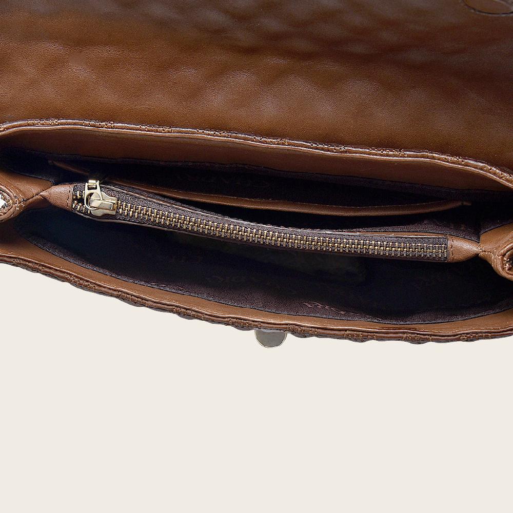 Cuadra Crossbody en piel genuina de bovino para dama Gran oferta