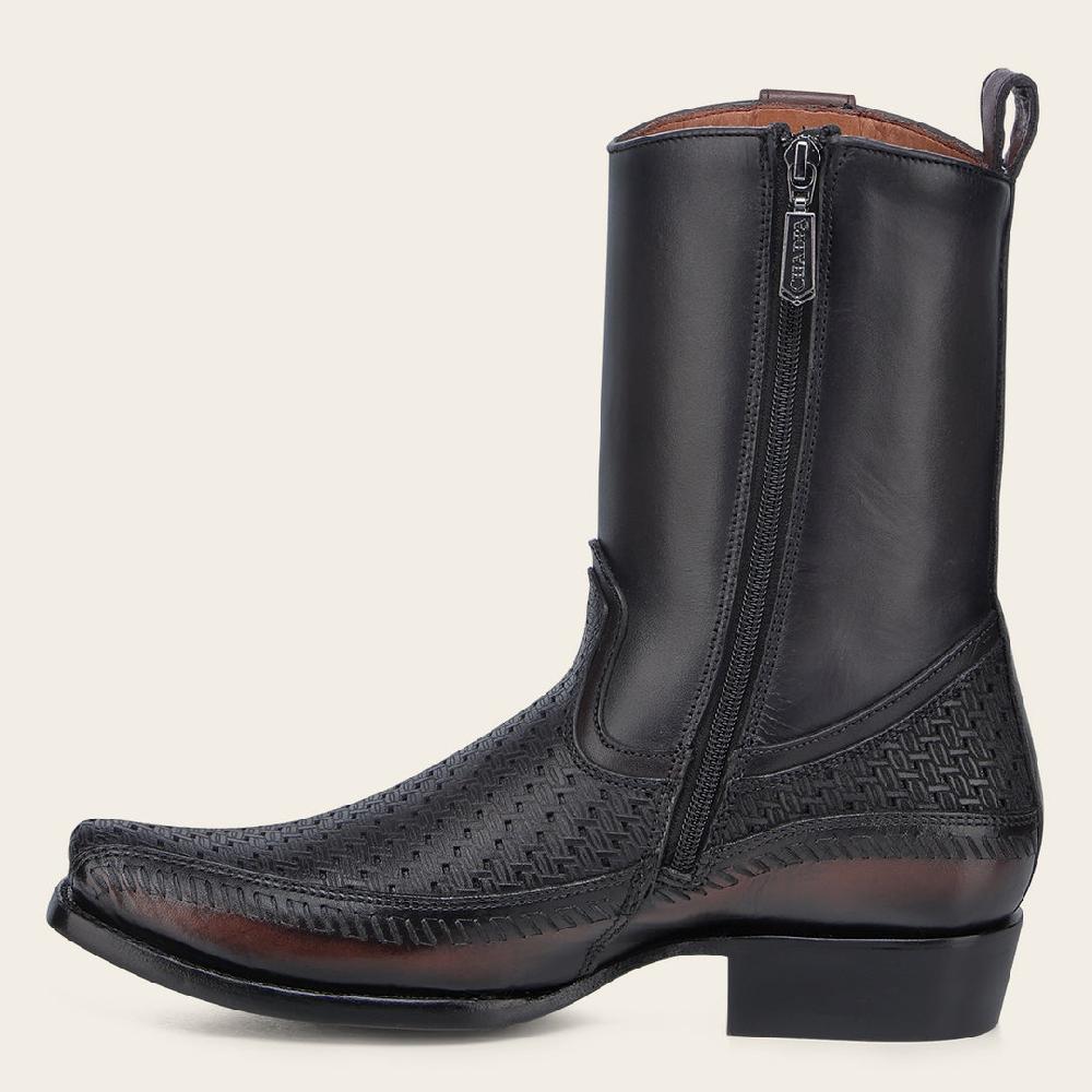 Cuadra Bota casual en piel genuina para caballero Descuento