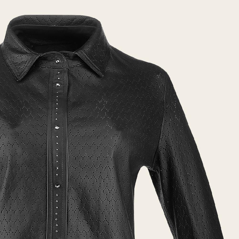 Cuadra Camisola en piel genuina de ovino para dama Envío gratis
