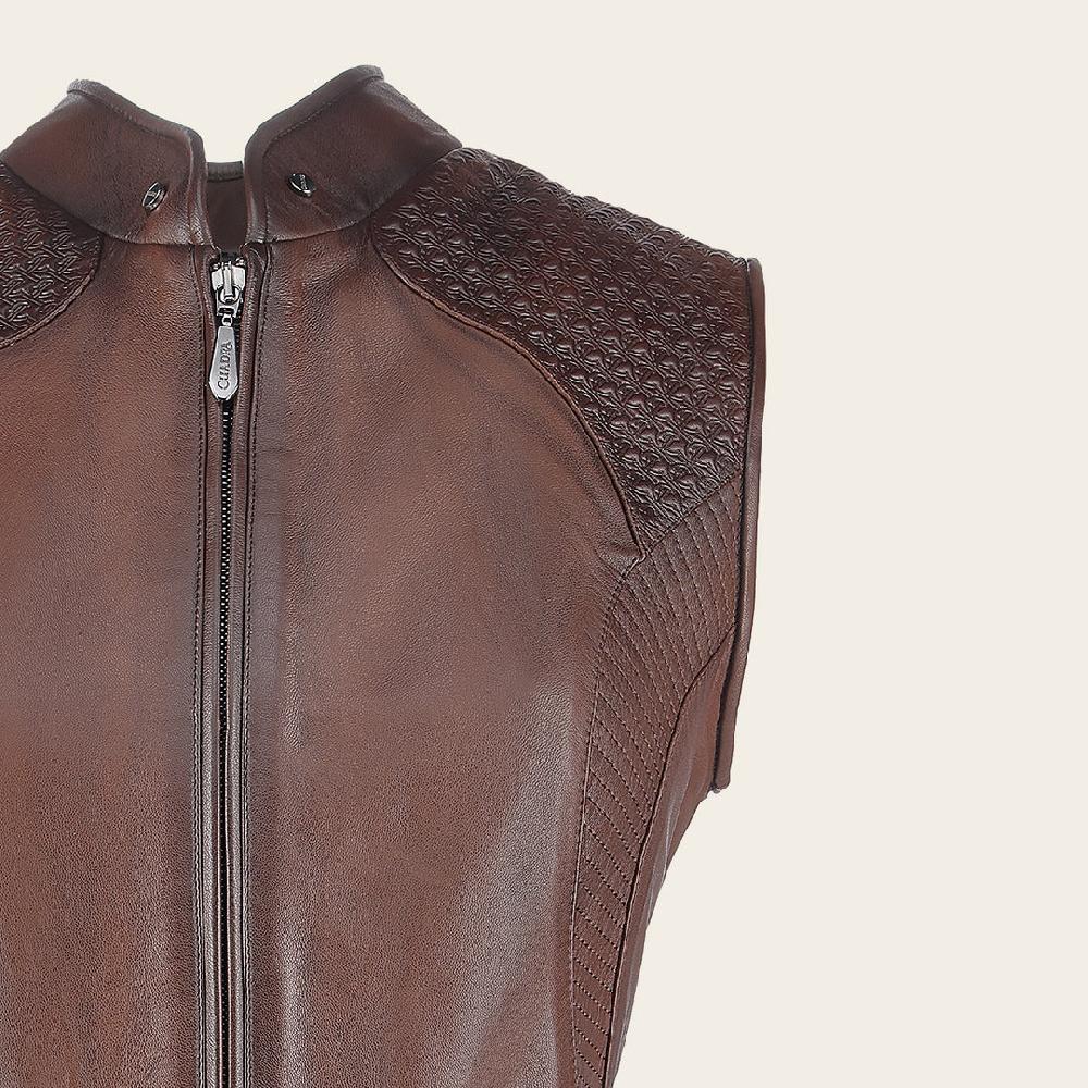 Cuadra Chaleco para dama en piel de ovino Último día