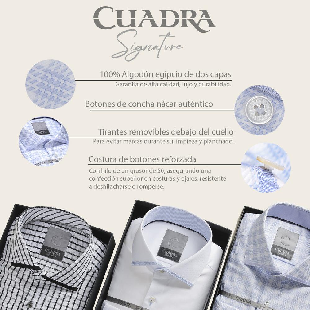 Cuadra Camisa Cuadra signature para caballero Solo hoy