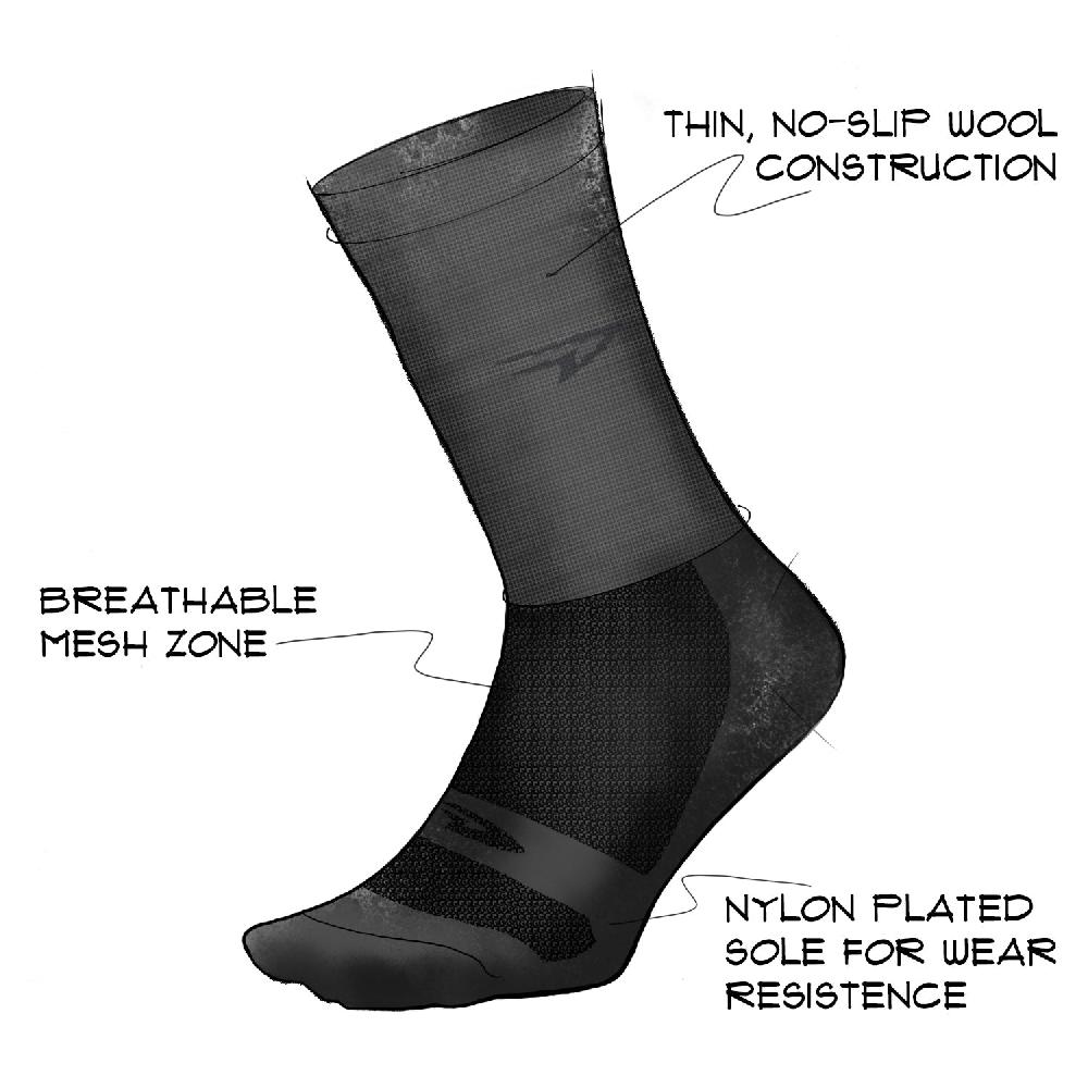 Defeet Wooleator 3" D-Logo Charcoal Tienda