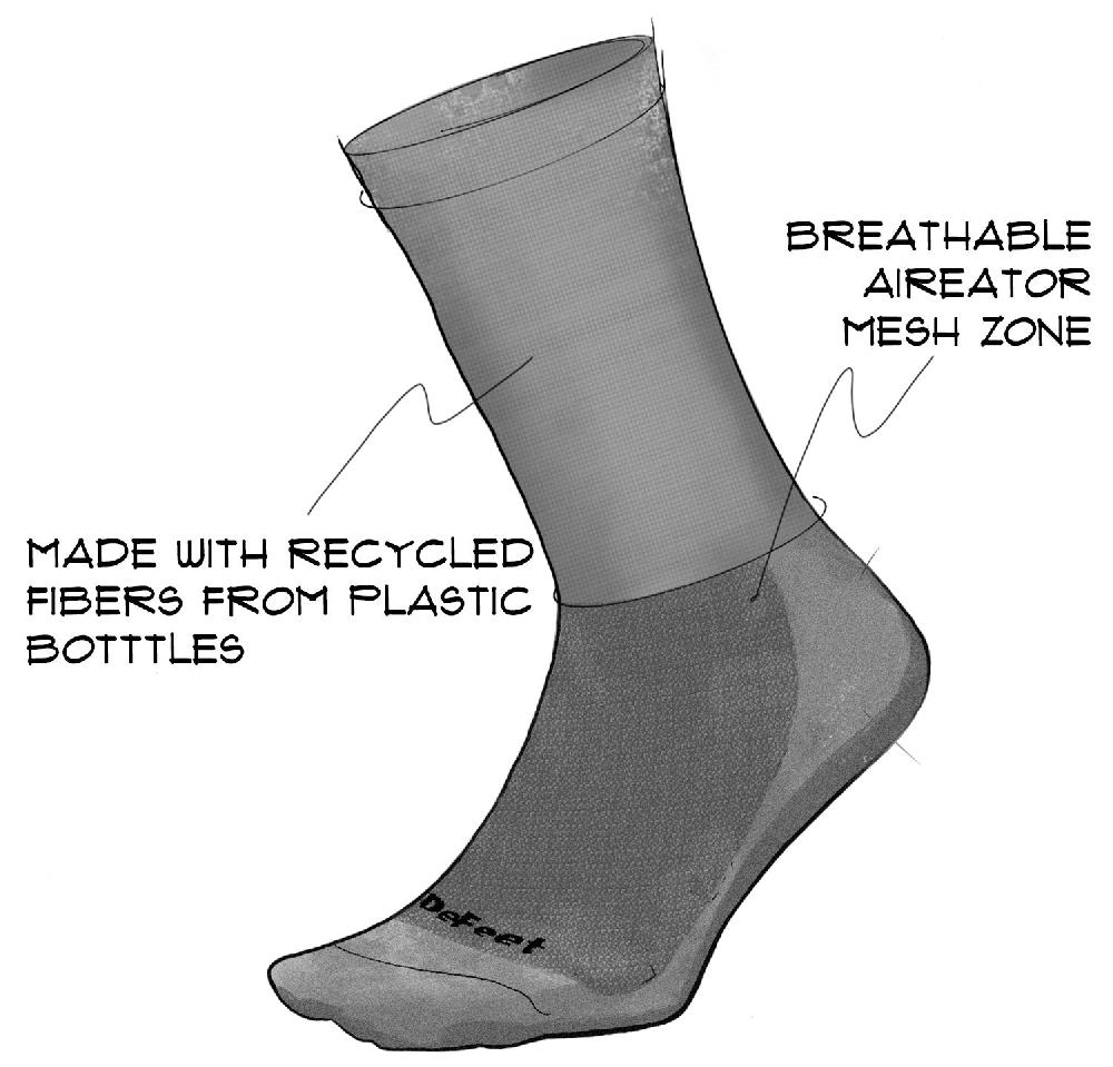 Defeet Aireator 6" Hops and Barley Libre de impuestos