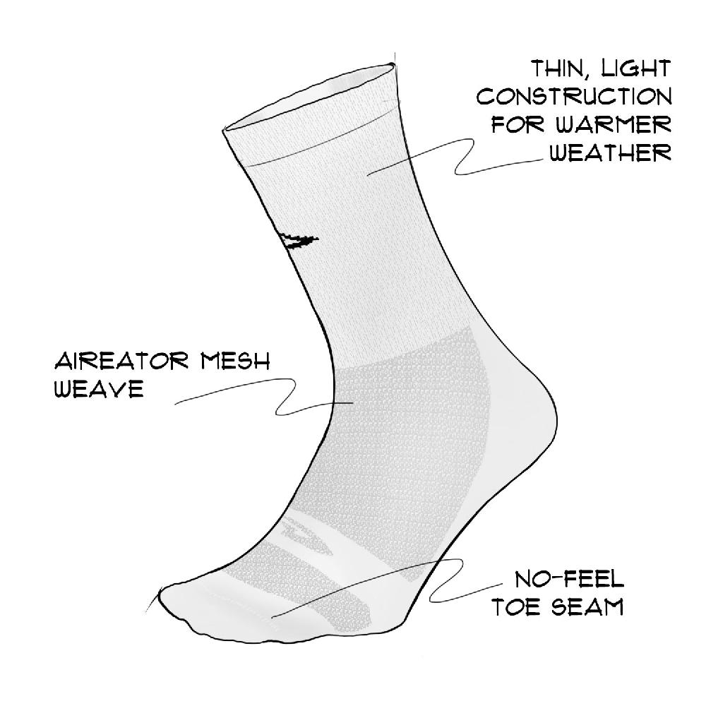 Defeet Levitator Lite 6" D-Logo White En línea