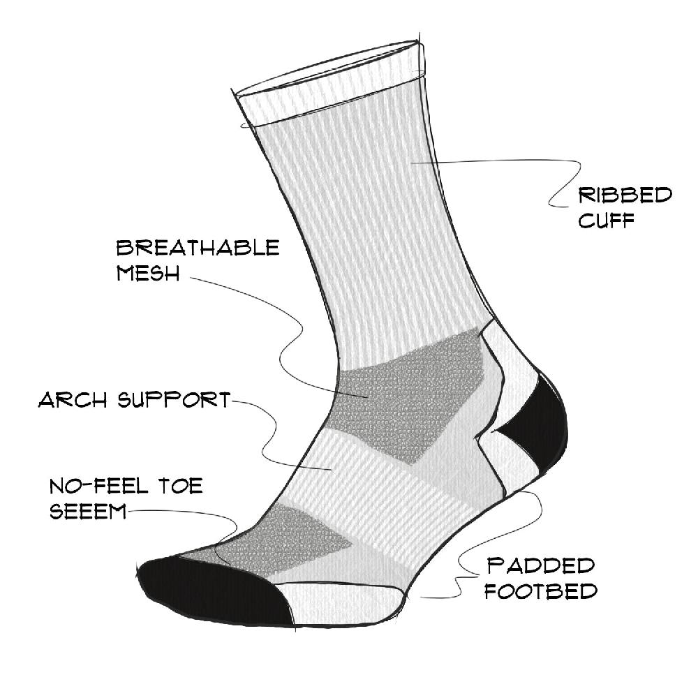 Defeet All Day Ankle 1" Space Dye Oferta especial
