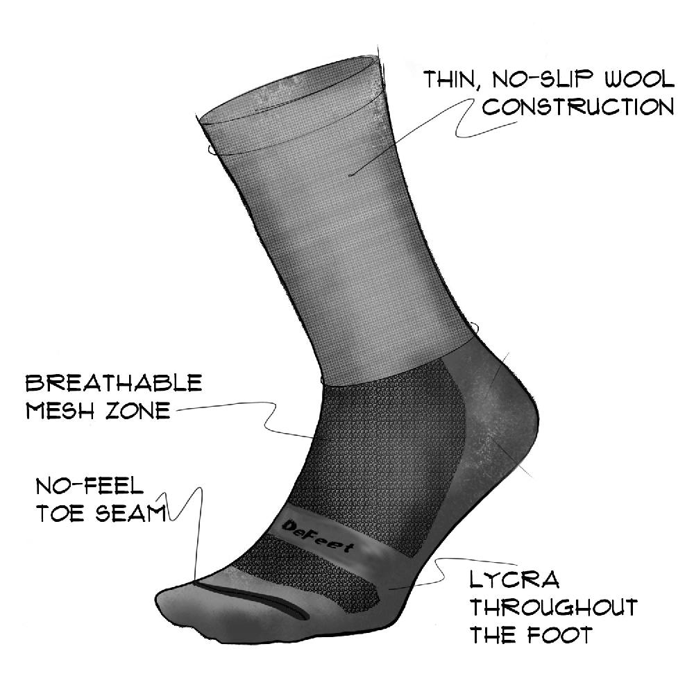 Defeet Wooleator 6" Pixel Bike Rebajas de fin de temporada