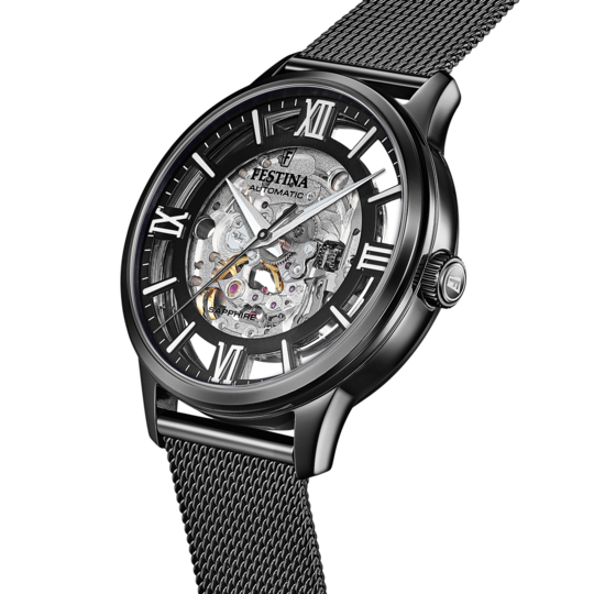 Festina RELOJ DE HOMBRE FESTINA AUTOMATIC SKELETON F20535/1 CON ESFERA NEGRA Rebajas top