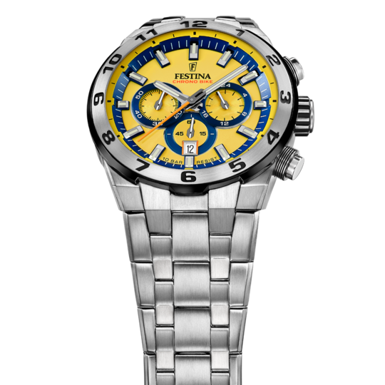 Festina RELOJ PARA HOMBRE FESTINA CHRONO BIKE AMARILLO CON CORREA DE ACERO F20670/4 Libre de impuestos