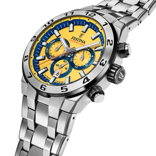 Festina RELOJ PARA HOMBRE FESTINA CHRONO BIKE AMARILLO CON CORREA DE ACERO F20670/4 Libre de impuestos