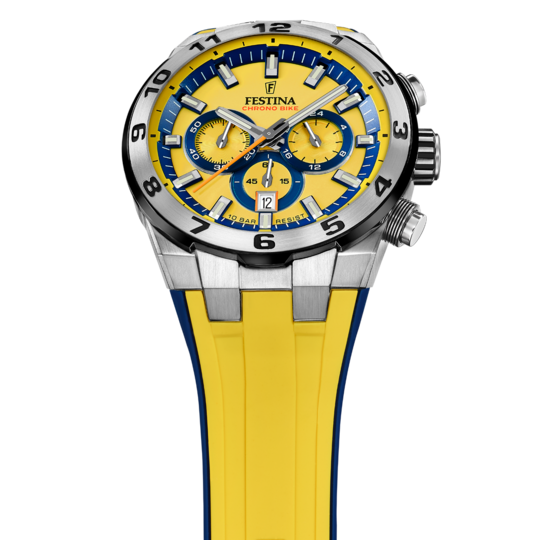Festina RELOJ PARA HOMBRE FESTINA CHRONO BIKE AMARILLO CON CORREA DE CAUCHO F20671/4 En oferta