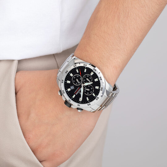 Festina RELOJ FESTINA TIMELESS CHRONOGRAPH F20463/4 NEGRO CORREA DE ACERO HOMBRE Tienda de fábrica