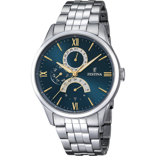 Festina RELOJ DE HOMBRE FESTINA RETRO F16822/A CON ESFERA AZUL Devoluciones gratuitas