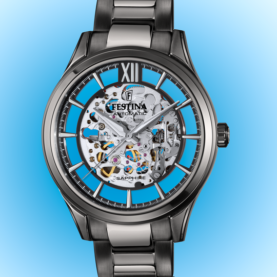 Festina RELOJ DE HOMBRE FESTINA AUTOMATIC SKELETON F20632/1 CON ESFERA NEGRA Outlet