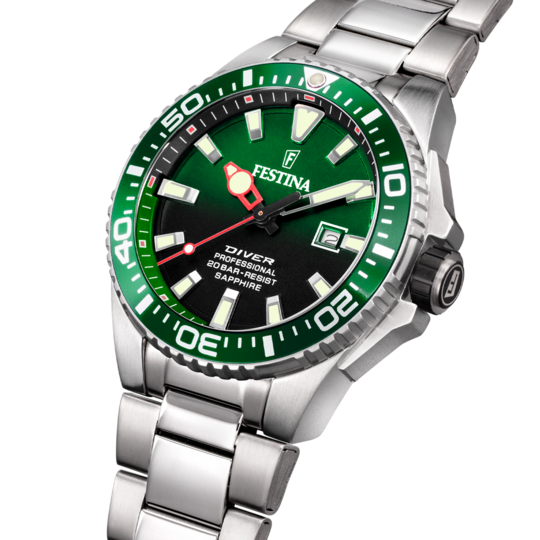 Festina RELOJ FESTINA F20663/2 VERDE CORREA DE ACERO INOXIDABLE 316L HOMBRE En oferta