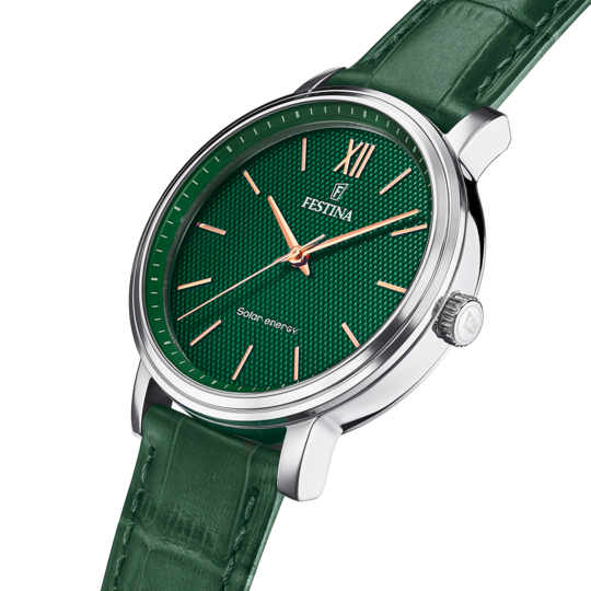 Festina FESTINA SOLAR ENERGY F20660/5 VERDE CUERO HOMBRE Grandes ahorros