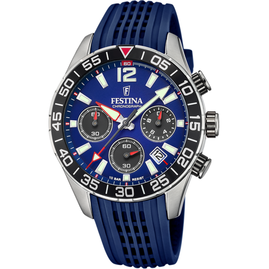 Festina RELOJ FESTINA TIMELESS CHRONOGRAPH F20517/1 AZUL CORREA DE CAUCHO HOMBRE En oferta