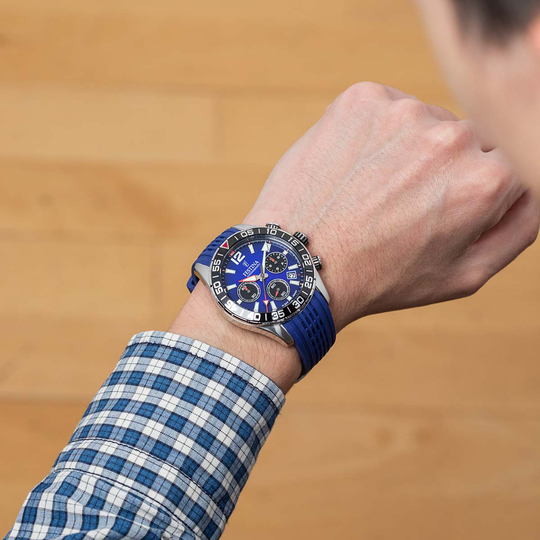 Festina RELOJ FESTINA TIMELESS CHRONOGRAPH F20517/1 AZUL CORREA DE CAUCHO HOMBRE En oferta
