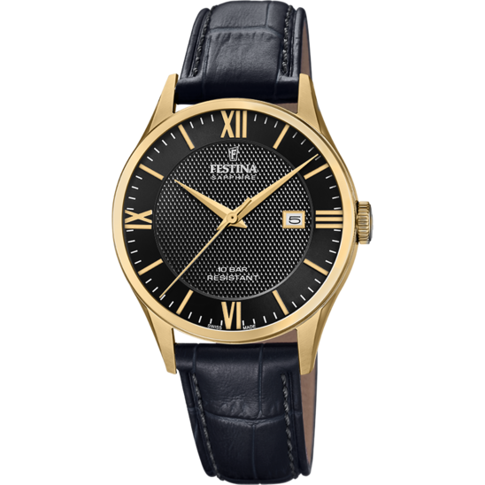 Festina RELOJ DE HOMBRE FESTINA SWISS MADE F20010/4 CON ESFERA NEGRA ÚLTIMAS EDICIONES