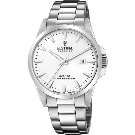 Festina RELOJ DE HOMBRE FESTINA SWISS MADE F20024/2 CON ESFERA PLATEADA Envío gratis