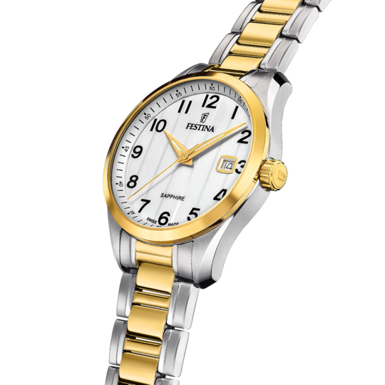Festina RELOJ FESTINA SWISS SWISS MADE F20027/1 BLANCO CORREA DE ACERO INOXIDABLE 316L HOMBRE Últimos 2 días