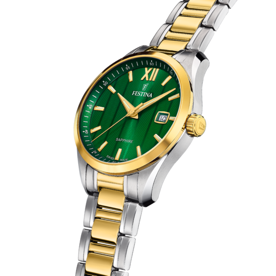 Festina RELOJ FESTINA SWISS SWISS MADE F20027/3 VERDE CORREA DE ACERO INOXIDABLE 316L HOMBRE Precio de fábrica
