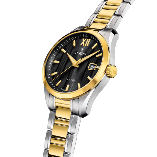 Festina RELOJ FESTINA SWISS SWISS MADE F20027/4 NEGRO CORREA DE ACERO INOXIDABLE 316L HOMBRE Promoción por tiempo limitado