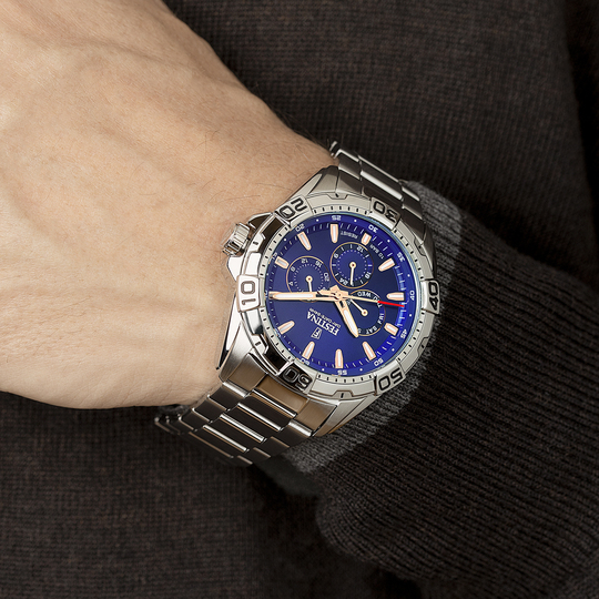 Festina RELOJ FESTINA F20623/2 AZUL CORREA DE ACERO INOXIDABLE 316L HOMBRE Superdescuento