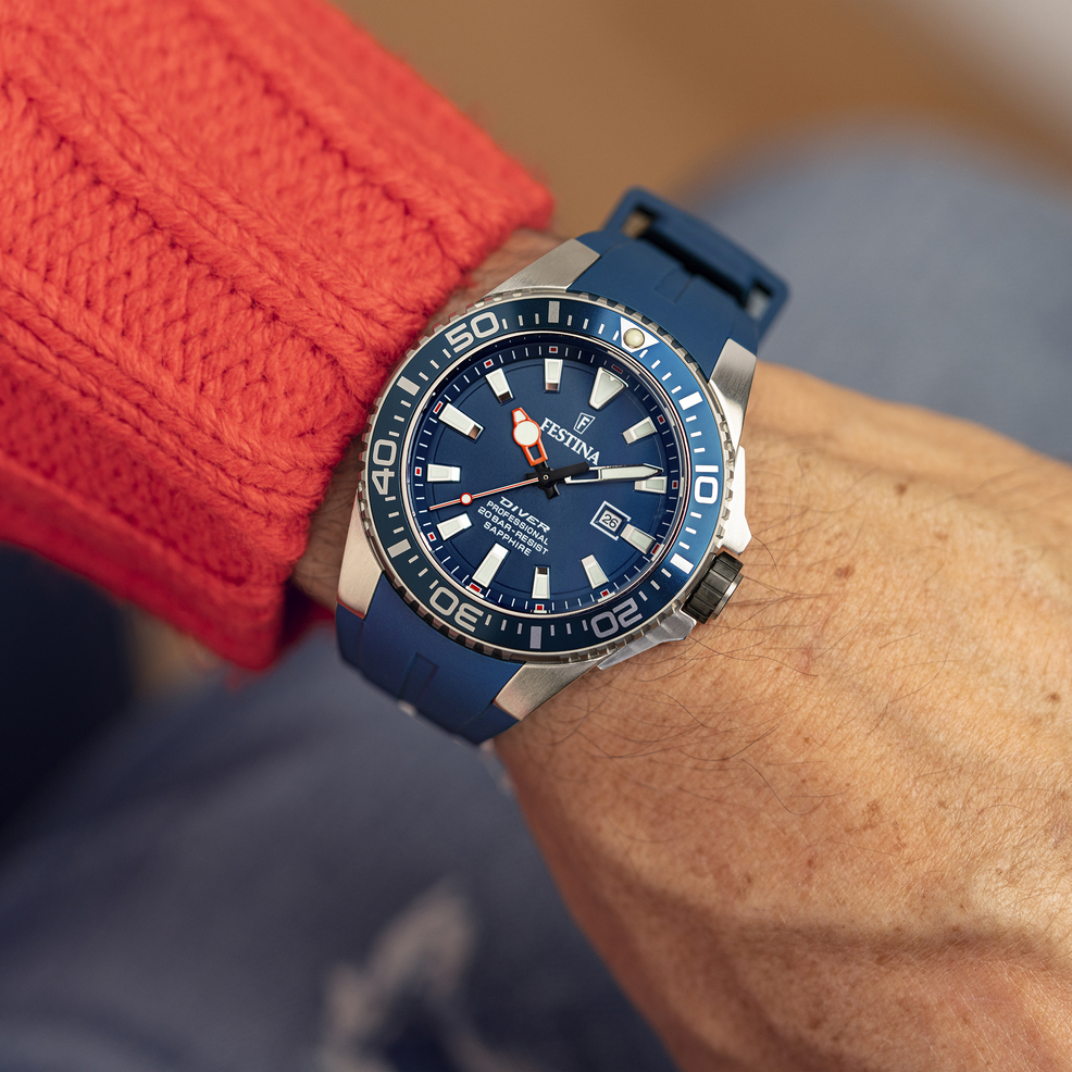 Festina RELOJ FESTINA F20664/1 AZUL CORREA DE CAUCHO HOMBRE Rebajas de fábrica