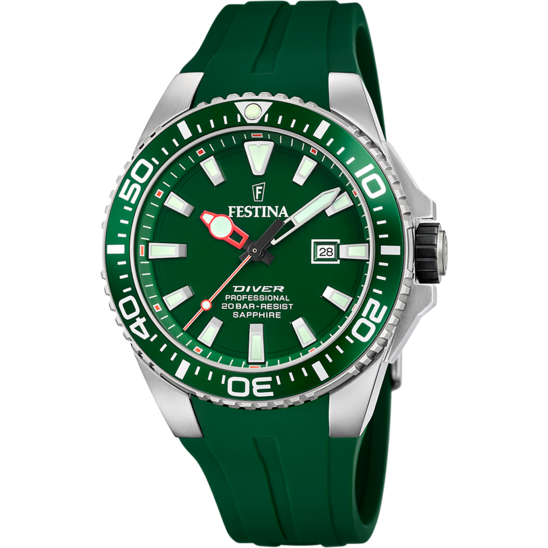 Festina RELOJ FESTINA F20664/2 VERDE CORREA DE CAUCHO HOMBRE Los más vendidos