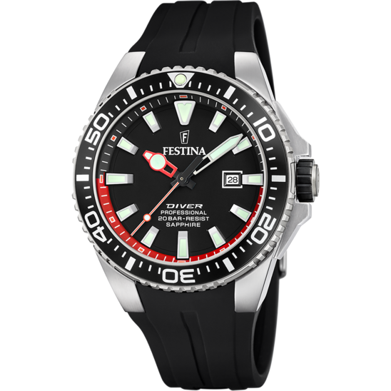 Festina RELOJ FESTINA F20664/3 NEGRO CORREA DE CAUCHO HOMBRE Ventas relámpago