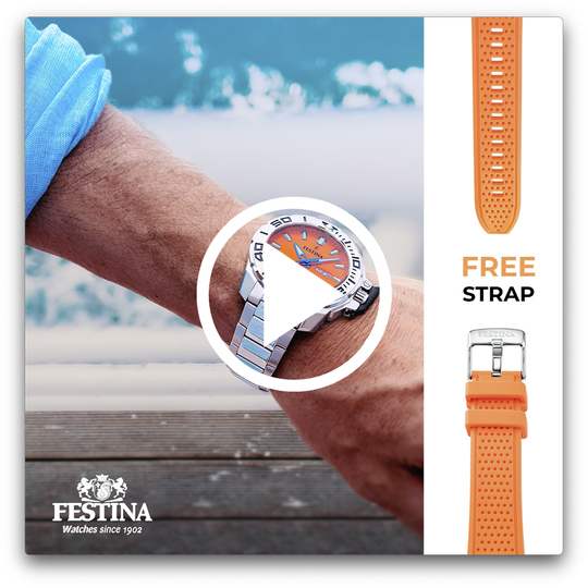 Festina RELOJ FESTINA F20665/4 NEGRO CORREA DE ACERO INOXIDABLE 316L HOMBRE Liquidación