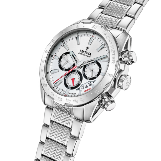 Festina RELOJ FESTINA TIMELESS CHRONOGRAPH F20668/1 BLANCO CORREA DE ACERO INOXIDABLE 316L HOMBRE Mejor oferta