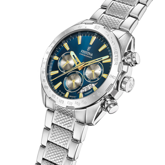 Festina RELOJ FESTINA TIMELESS CHRONOGRAPH F20668/5 AZUL CORREA DE ACERO INOXIDABLE 316L HOMBRE Oferta especial