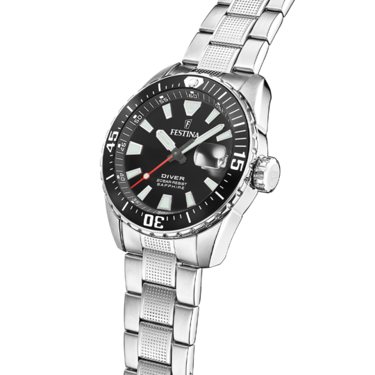 Festina RELOJ FESTINA THE ORIGINALS F20669/3 NEGRO CORREA DE ACERO INOXIDABLE 316L HOMBRE ÚLTIMAS EDICIONES
