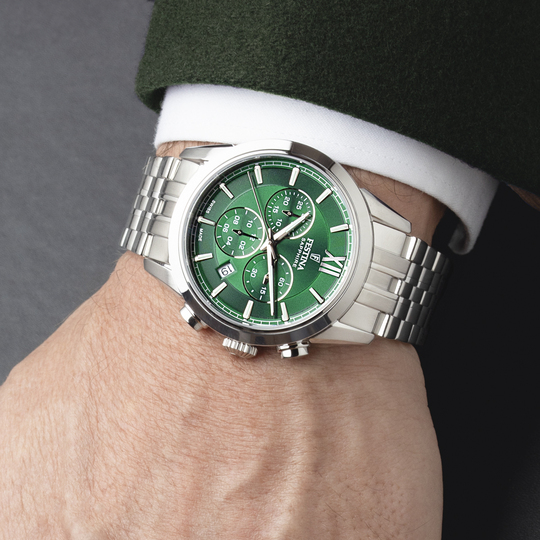 Festina RELOJ FESTINA SWISS MADE CHRONO SWISS MADE F20040/3 VERDE CORREA DE ACERO INOXIDABLE 316L HOMBRE Ahorra y exporta