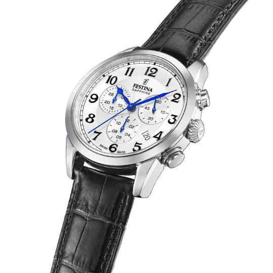 Festina RELOJ FESTINA SWISS MADE CHRONO SWISS MADE F20041/1 BLANCO CORREA DE CUERO HOMBRE En oferta
