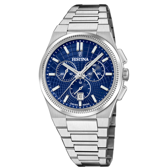 Festina RELOJ DE HOMBRE FESTINA SWISS MADE RIVÉ F20059/2 AZUL Precio de fábrica