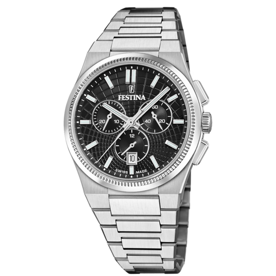 Festina RELOJ DE HOMBRE FESTINA SWISS MADE RIVÉ F20059/4 NEGRO Solo hoy