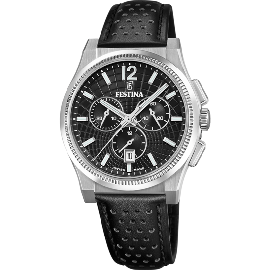 Festina RELOJ DE HOMBRE FESTINA SWISS MADE RIVÉ F20060/4 NEGRO Superdescuento