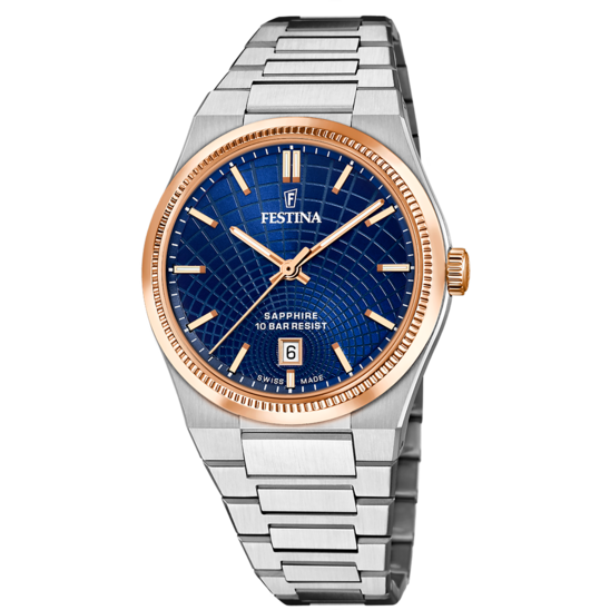 Festina RELOJ DE HOMBRE FESTINA SWISS MADE RIVÉ F20065/2 AZUL Precios de Black Friday