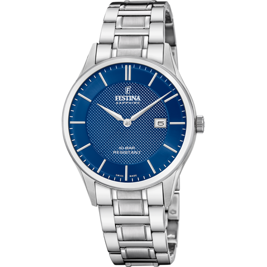 Festina RELOJ FESTINA SWISS MADE F20067/4 AZUL HOMBRE Descuento por venta flash