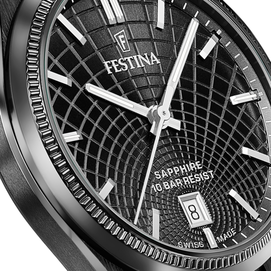 Festina RELOJ DE HOMBRE FESTINA SWISS MADE RIVÉ F20080/1 NEGRO Devoluciones gratuitas