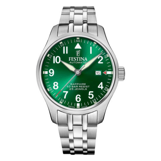 Festina RELOJ FESTINA SWISS MADE AUTOMATIC F20151/B VERDE CORREA DE ACERO INOXIDABLE 316L HOMBRE En línea
