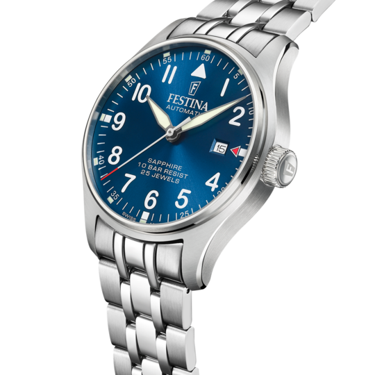 Festina RELOJ FESTINA SWISS MADE AUTOMATIC F20151/C AZUL CORREA DE ACERO INOXIDABLE 316L HOMBRE Outlet