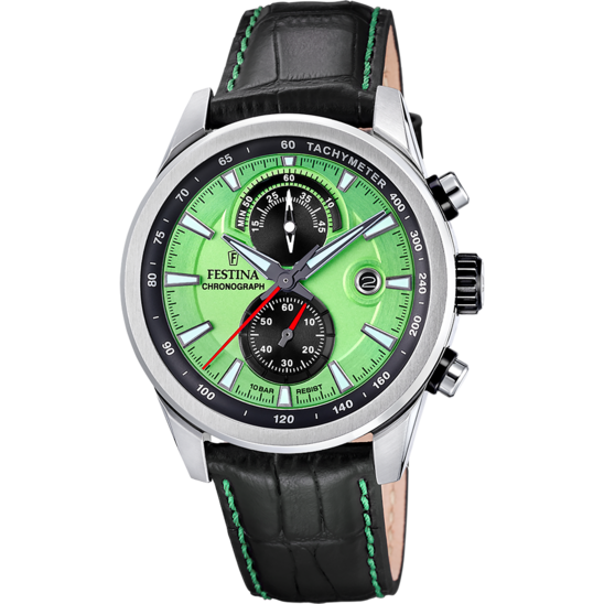 Festina RELOJ FESTINA TIMELESS CHRONOGRAPH F20695/3 VERDE CORREA DE PIEL HOMBRE Rebajas baratas